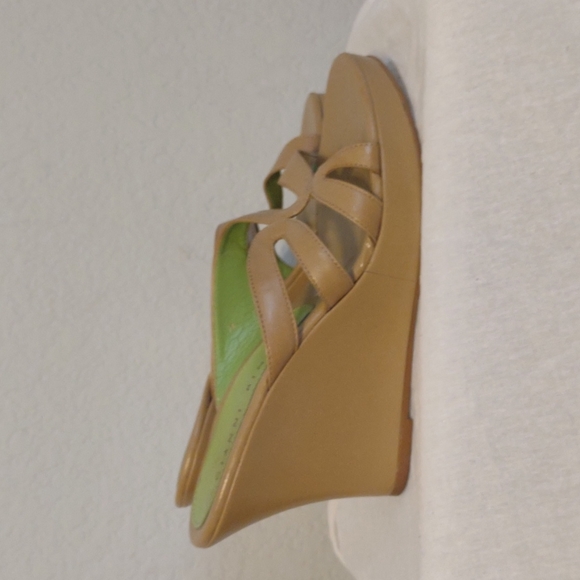 Gianni Bini Shoes - Gianni Bini wedged heel sandals. Beige in color, size 7 or 7.5M
